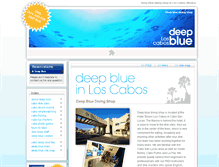 Tablet Screenshot of cabodeepblue.com